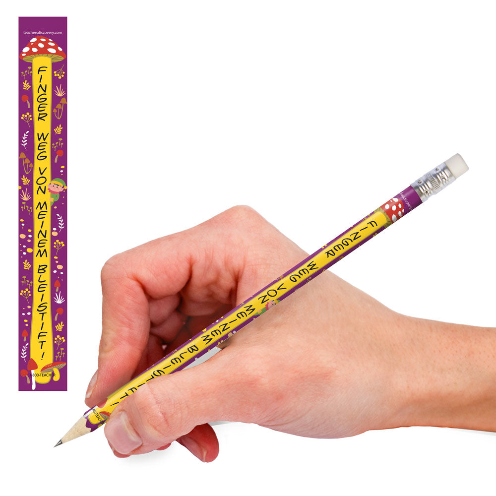 Don't Touch My Pencil! German Enhanced® Pencils (One Dozen)