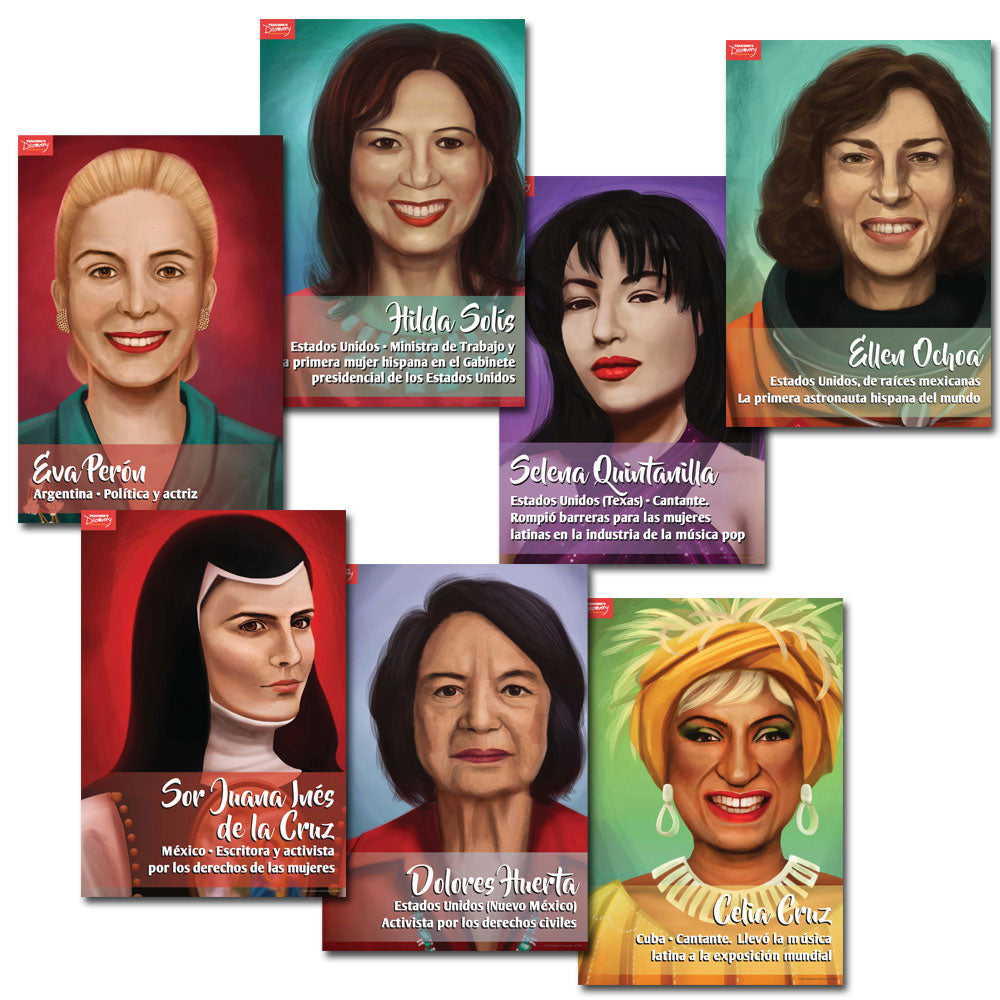 Mujeres revolucionarias - Spanish - Mini-Posters - Set of 15