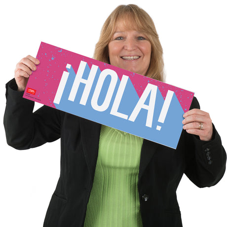 Greetings - Spanish - Signs - Set of 9