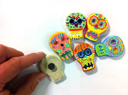 Day of the Dead Skull Magnet Kit