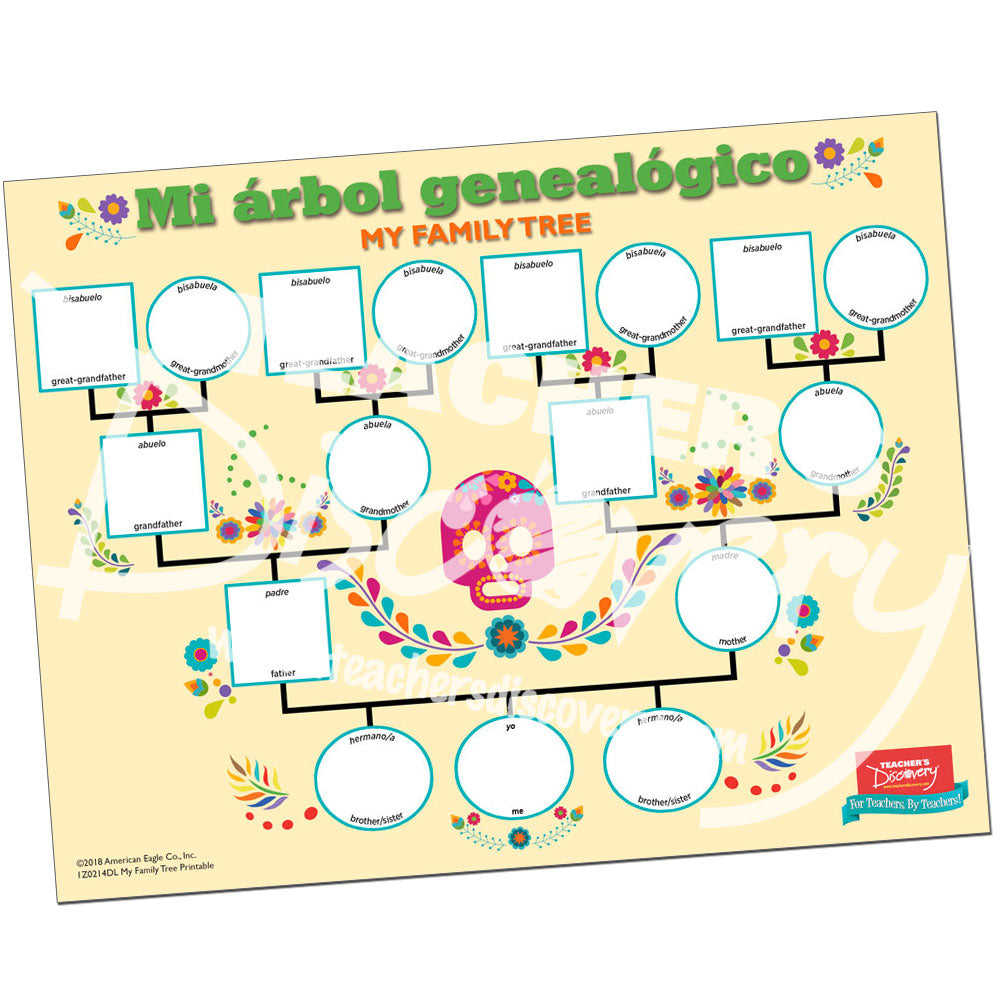 My Family Tree Spanish Printable Download