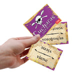 Cucharas Spanish Verb Card Games