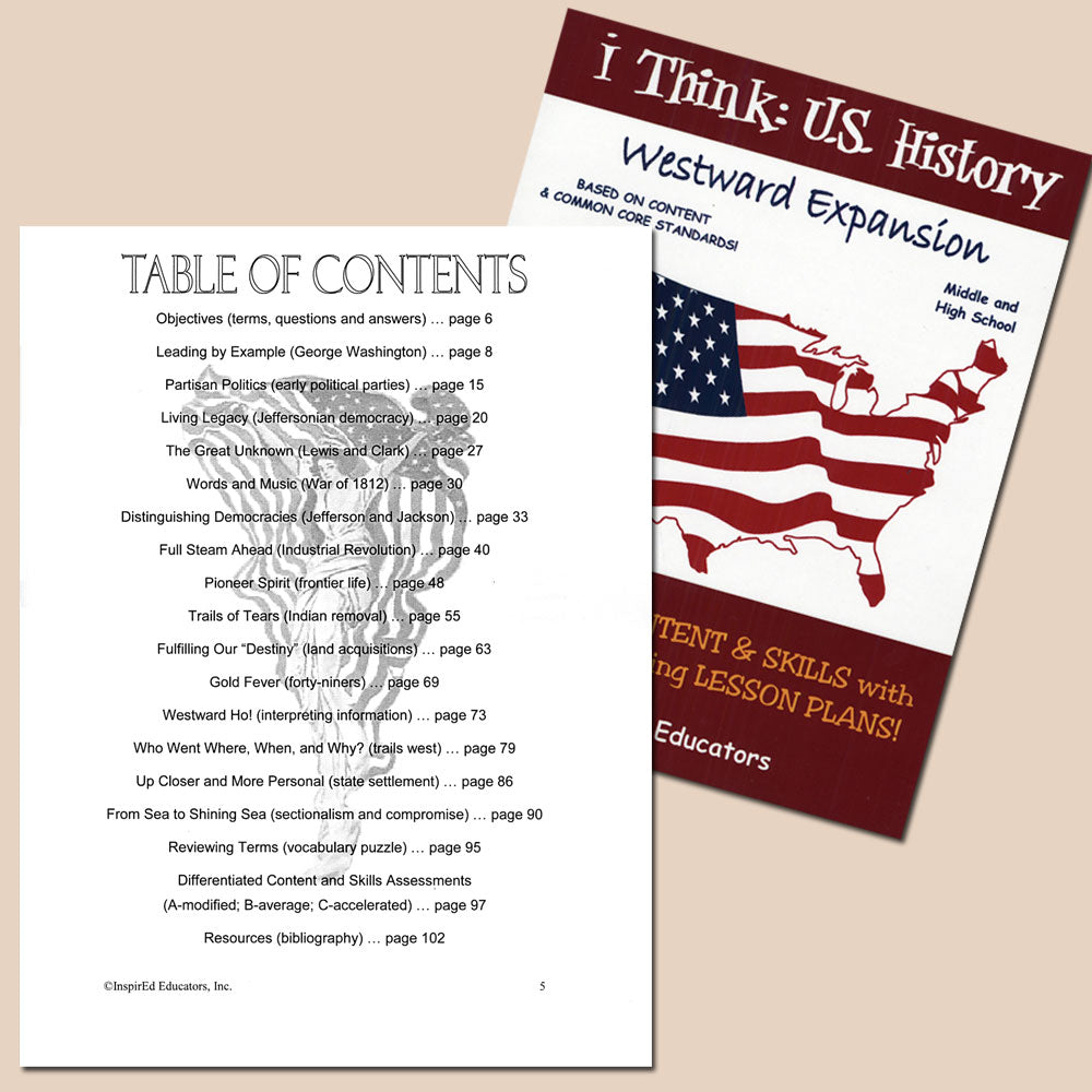 i Think: U.S. History Activity Book Set of 13