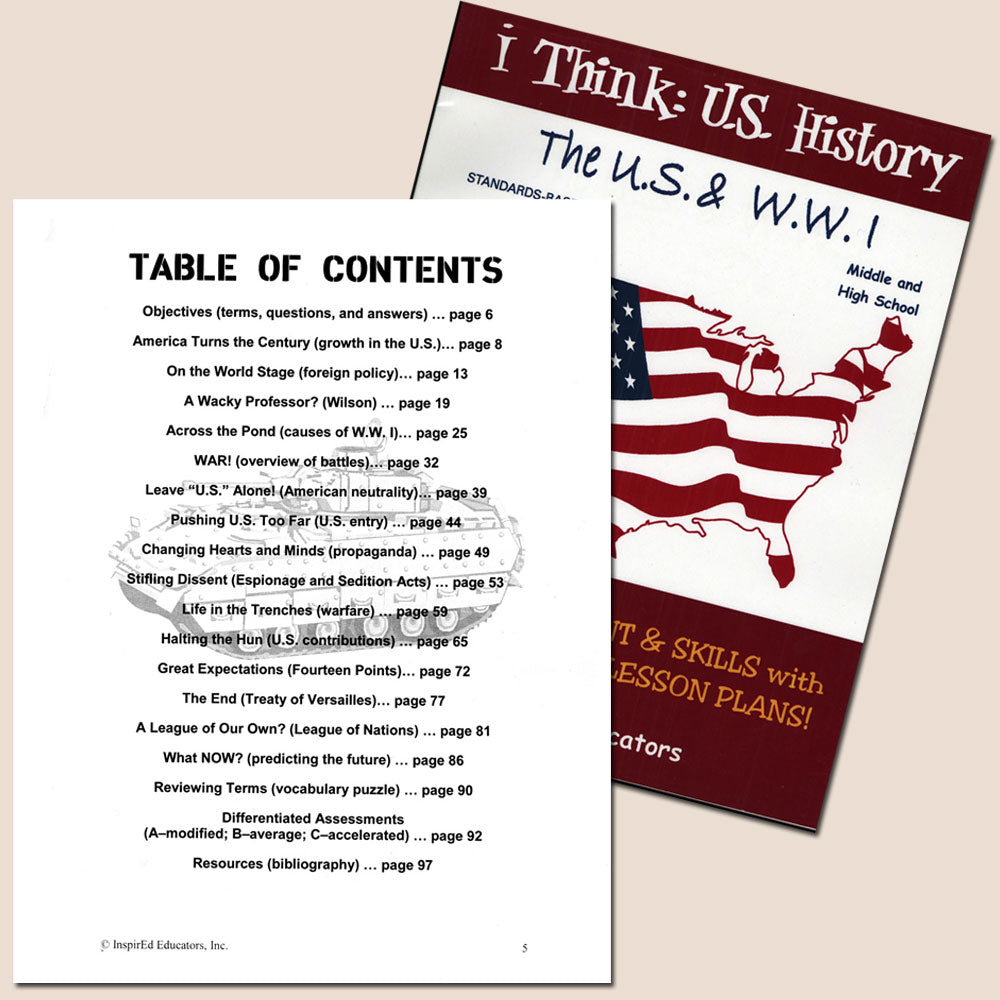 i Think: U.S. History Activity Book Set of 13