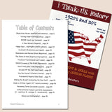 i Think: U.S. History Activity Book Set of 13