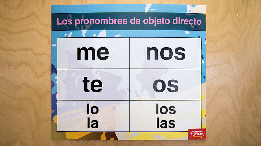 "Pronouns Pro" Charts - Spanish - Mini-Posters - Set of 4