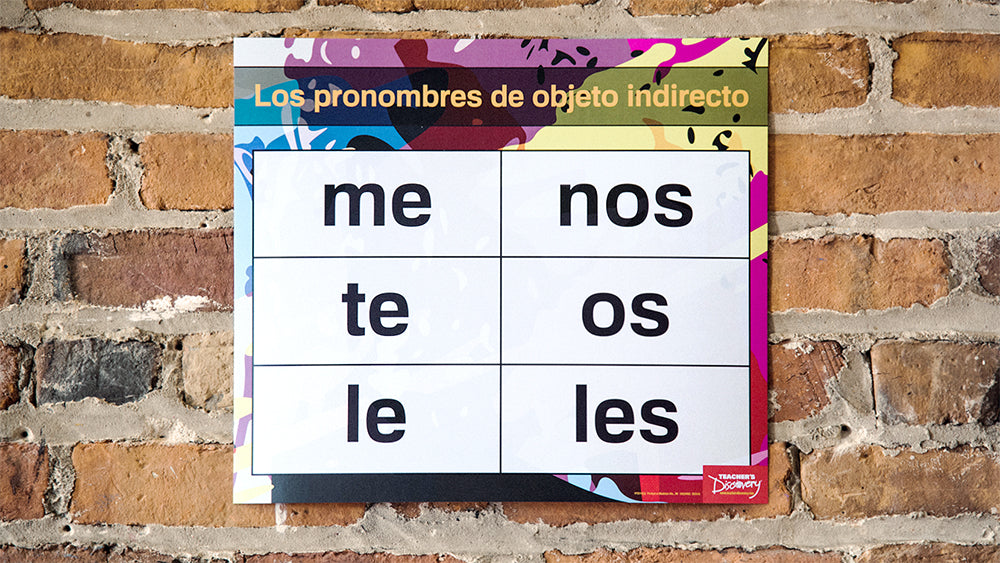 "Pronouns Pro" Charts - Spanish - Mini-Posters - Set of 4