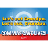 Commas Save Lives Mini-Poster