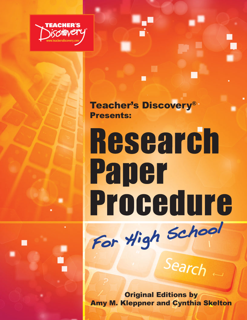 Research Paper Procedure Book – Teacher's Discovery