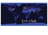 Earth at Night Poster