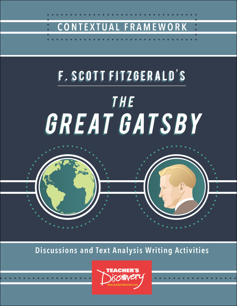 Contextual Framework: F. Scott Fitzgerald's The Great Gatsby Book and Skinny Poster Set