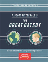 Contextual Framework: F. Scott Fitzgerald's The Great Gatsby Book and Skinny Poster Set