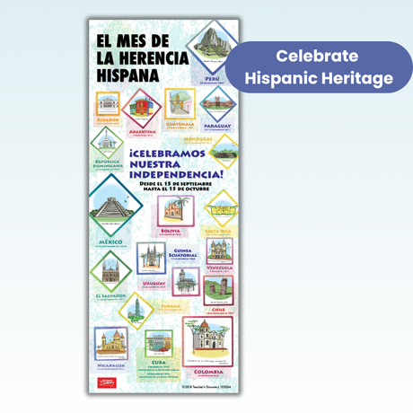 Hispanic Heritage Month - Spanish - Door Poster