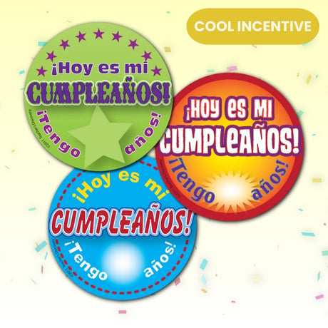 It's My Birthday! Spanish Stickers (90)