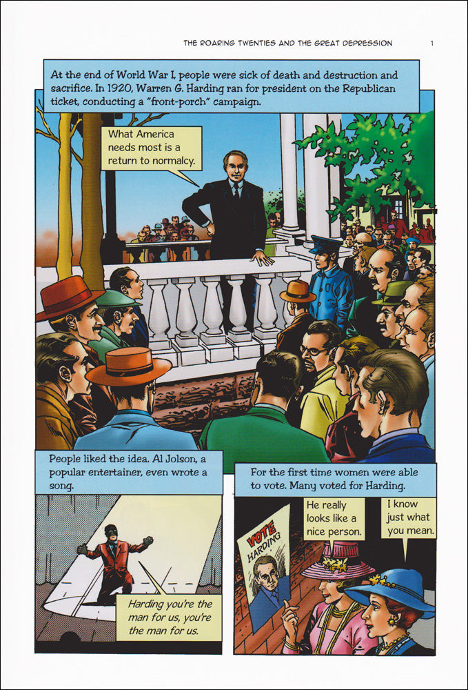 Roaring Twenties and the Great Depression Graphic Novel