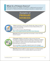 What Is a Primary Source? Chart and Student Exercise Guide Print Book Set