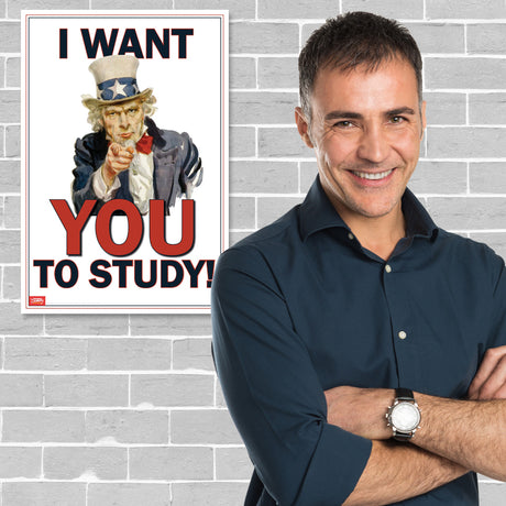 I Want You to Study Mini-Poster