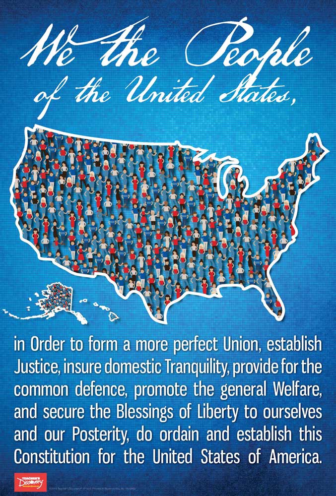 We the People Preamble Mini-Poster