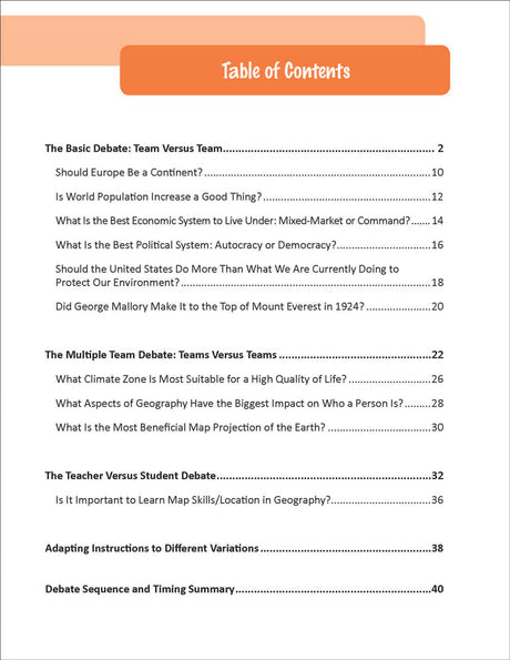 1st Edition Easy Debates for the World Geography Classroom Book