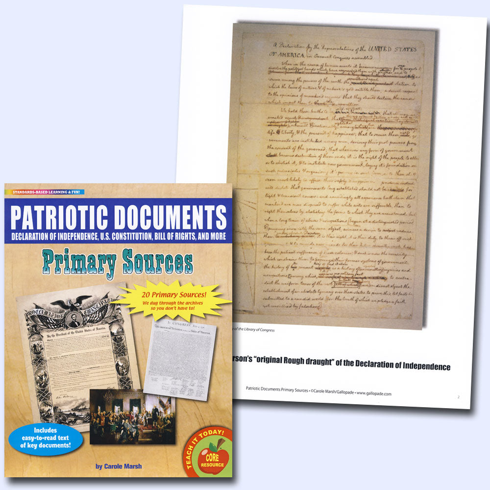 Patriotic Documents Primary Sources Pack