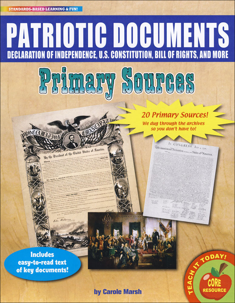 Patriotic Documents Primary Sources Pack