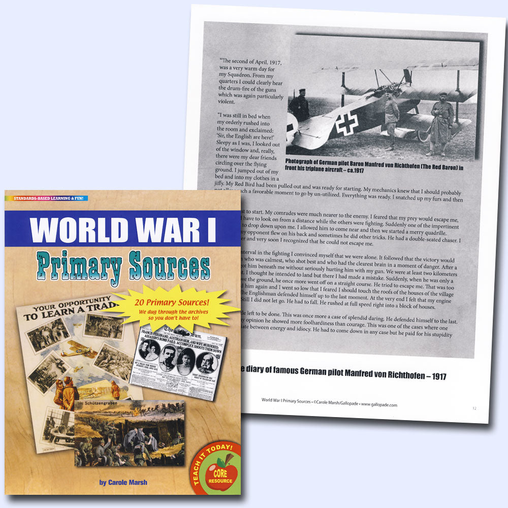 World War I Primary Sources Pack