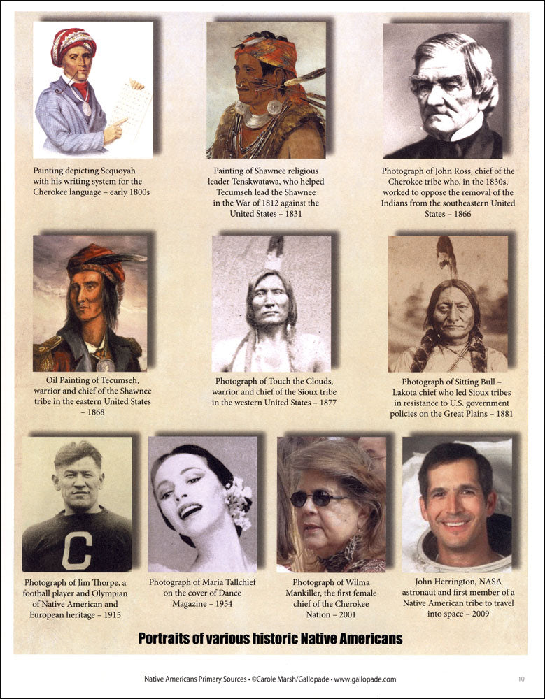 Native Americans Primary Sources Pack