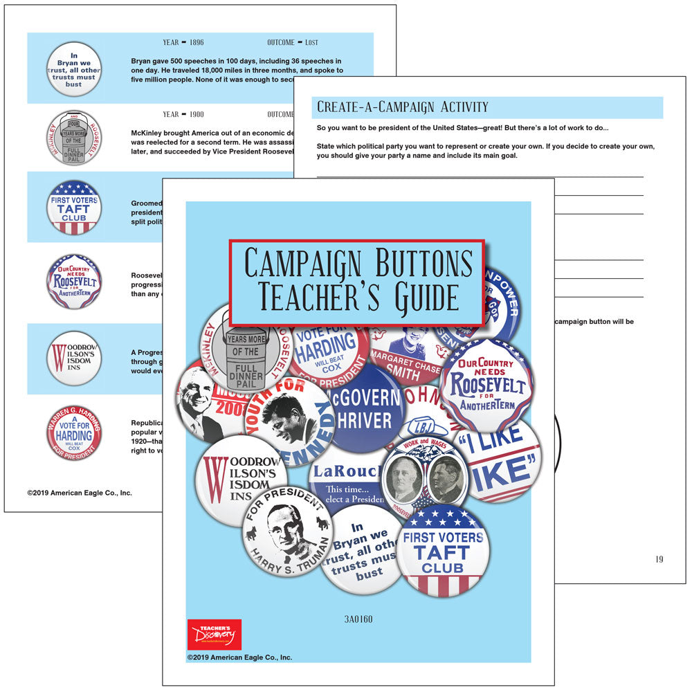 Campaign Buttons - Set of 52