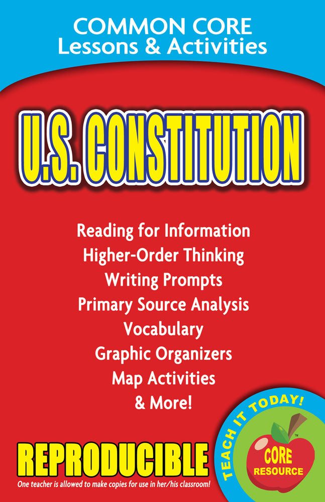 Common Core Lessons & Activities: U.S. Constitution Book