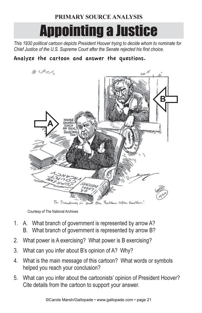 Common Core Lessons & Activities: Branches of Government Book