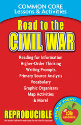 Common Core Lessons & Activities: Road to the Civil War Book