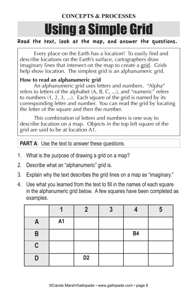 Common Core Lessons & Activities: Map Skills Book