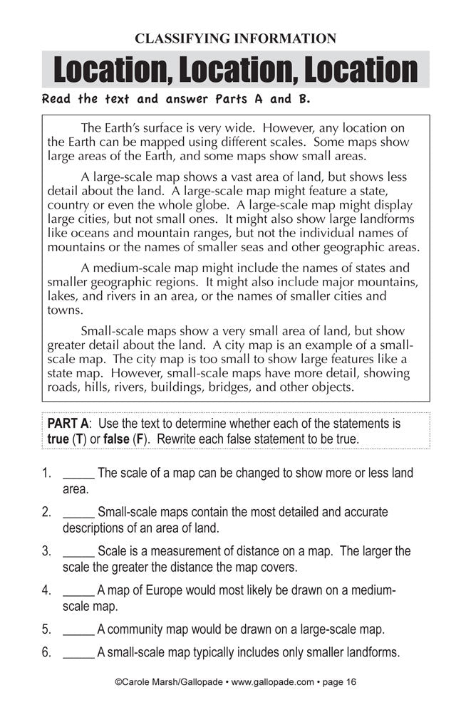 Common Core Lessons & Activities: Map Skills Book