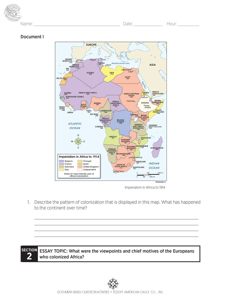 Document-Based Question Activities: From Imperialism to Contemporary Issues of Our Time Book