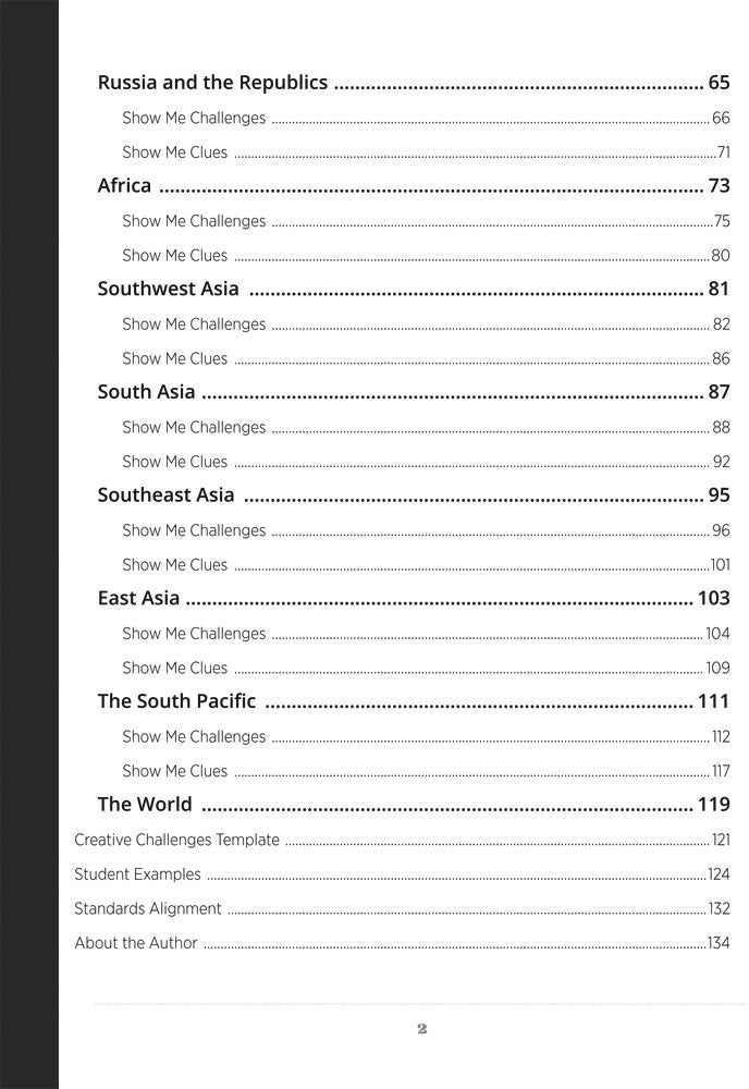 Show Me Challenges and Clues for World Geography Book