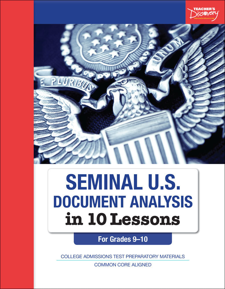 Seminal U.S. Document Analysis in 10 Lessons Book – Teacher's Discovery