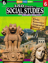 180 Days of Social Studies for Sixth Grade Book