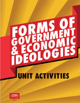 Forms of Government and Economic Ideologies Posters and Unit Activities Book Set