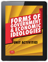 Forms of Government and Economic Ideologies Unit Activities Book