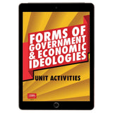 Forms of Government and Economic Ideologies Unit Activities Book