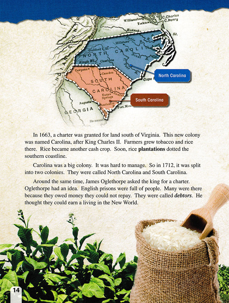 The Southern Colonies: First and Last of 13 Reader