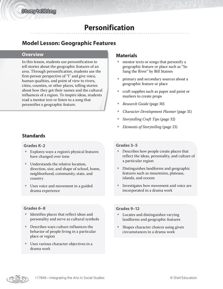 Integrating the Arts in Social Studies Book