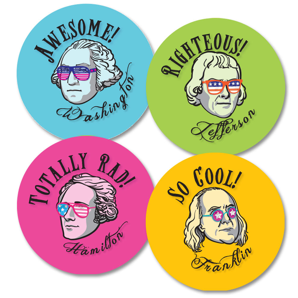 Founding Fathers Stickers (100)