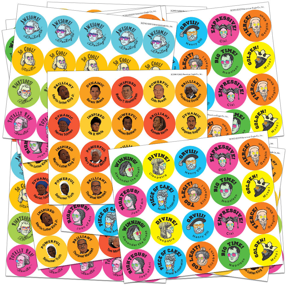 History Sticker Pack - 600 Stickers – Teacher's Discovery