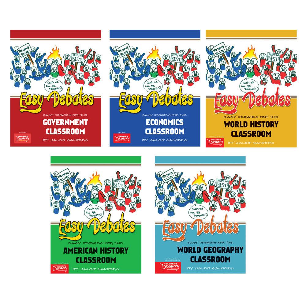 Easy Debates for the Social Studies Classroom Activity Book Set of 5 Books