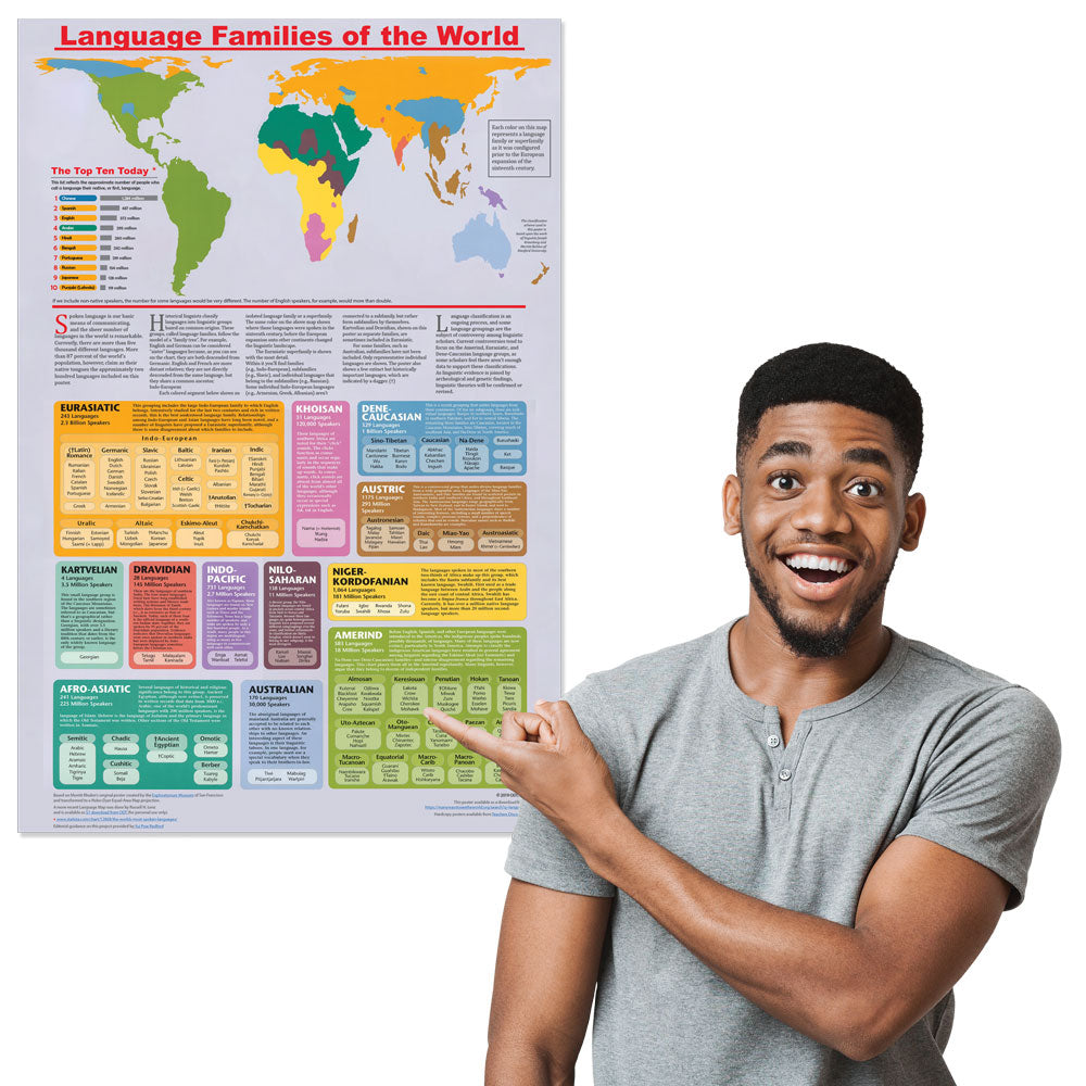 Language Families of the World Infographic