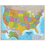 World and U.S. Map Set of 2