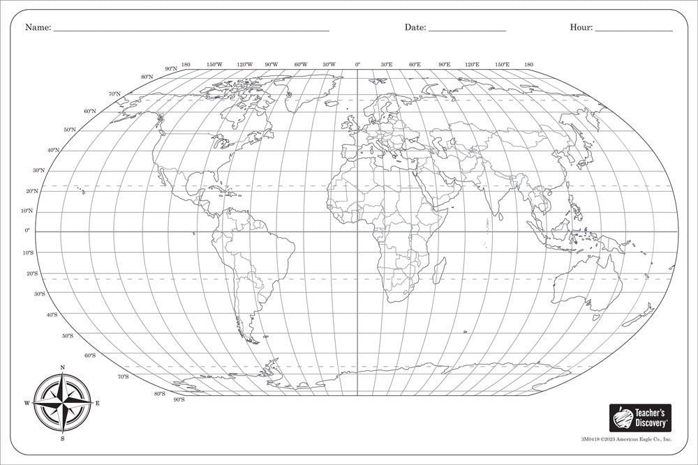 Blank World Maps - Set of 35