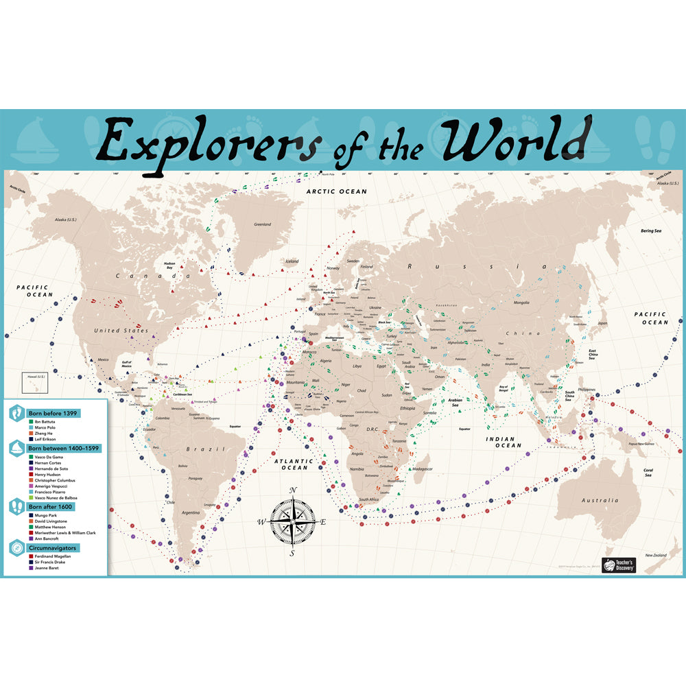 Explorers of the World Map – Teacher's Discovery