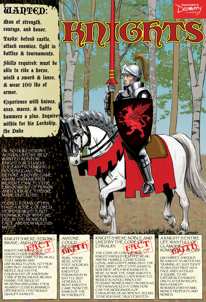 Middle Ages Graphic Novel Posters - Set of 8